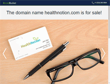 Tablet Screenshot of healthnotion.com